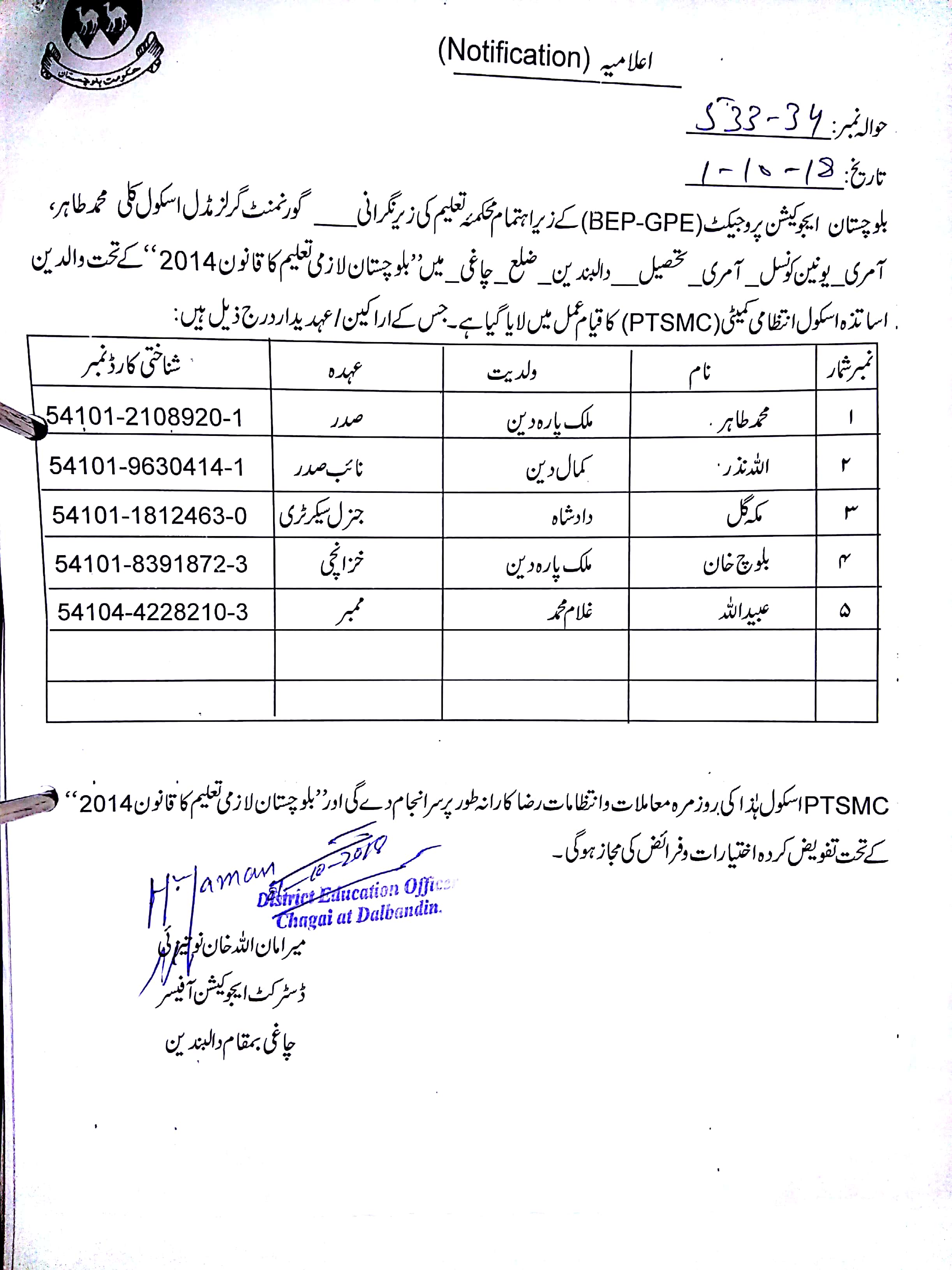 Notification